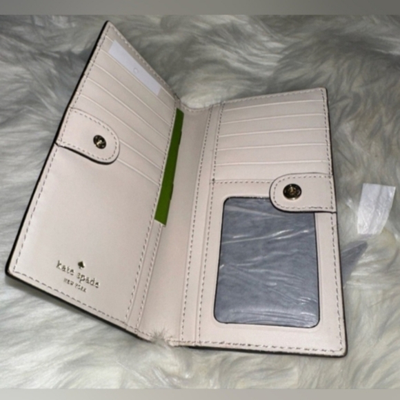 Kate Spade Black and Cream Women's Wallet NWT - Picture 3 of 4